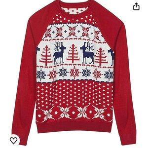Blueberry Pet Ugly Christmas Sweater Reindeer Matching Family Pet‎ Fair Isle